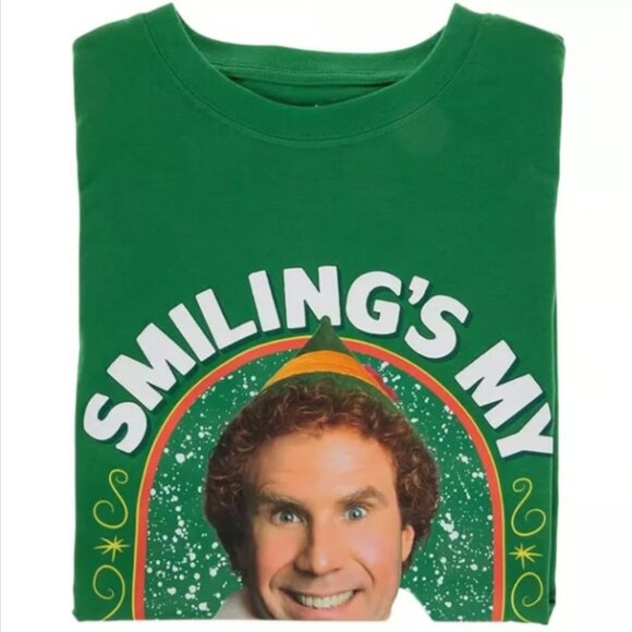Smiling Is My Favorite Buddy the Elf Adult Unisex Extra Large - Picture 4 of 6